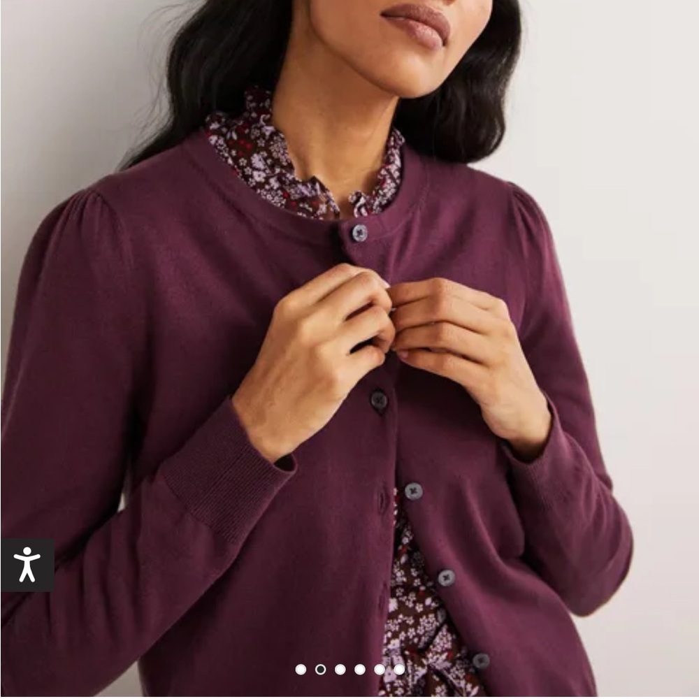 Boden Purple Women's Cardigan